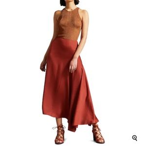 NEW Ted Baker Terra Asymmetric Midaxi Skirt